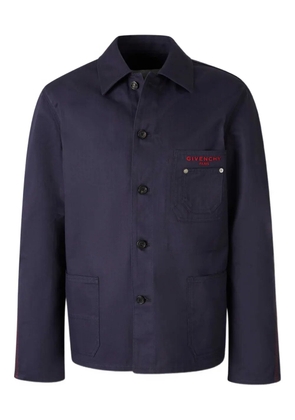 Givenchy Couture Seam button-up overshirt - Blue
