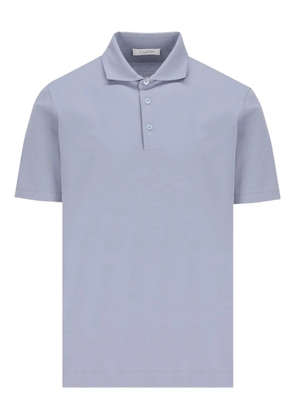 Cruciani three-button polo shirt - Blue