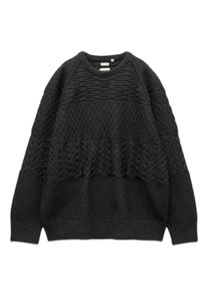 Nanamica textured crew-neck sweater - Black