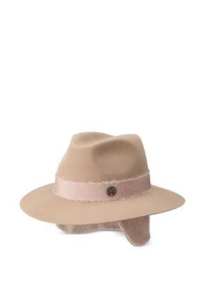 Maison Michel Henrietta ribbon-trim hat - Neutrals