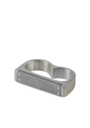 Parts of Four Plate Double ring - Silver