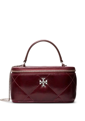 Tory Burch Kira quilted top-handle mini bag - Red