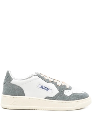 Autry Medalist leather suede sneakers - White