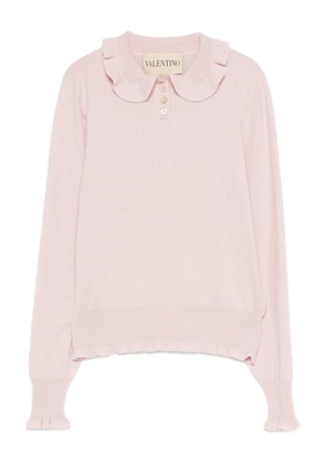 Valentino Garavani ruffled collar sweater - Pink