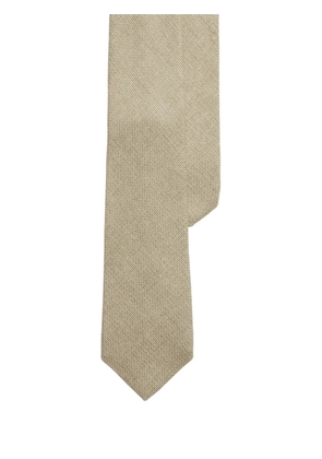 Ralph Lauren Purple Label piqué-texture tie - Neutrals