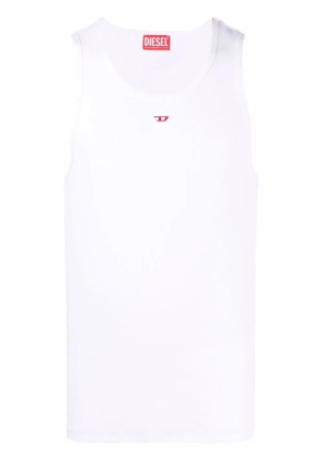 Diesel T-Lifty-D logo-embroidered tank top - White