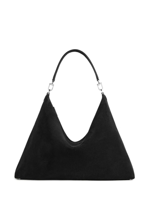 TOTEME bevel suede shoulder bag - Black