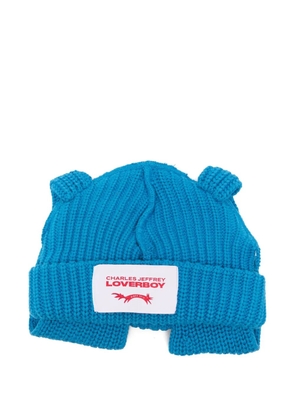 Charles Jeffrey Loverboy pop up-ears beanie - Blue