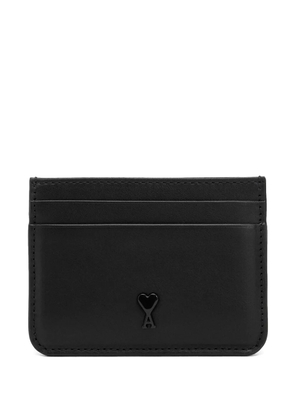 AMI Paris Ami De Coeur leather cardholder - Black