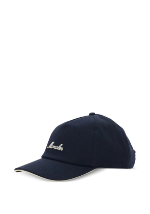 Moncler logo-embroidered baseball cap - Blue