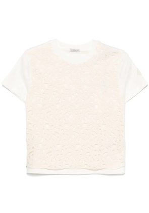 Moncler macramé T-Shirt - White