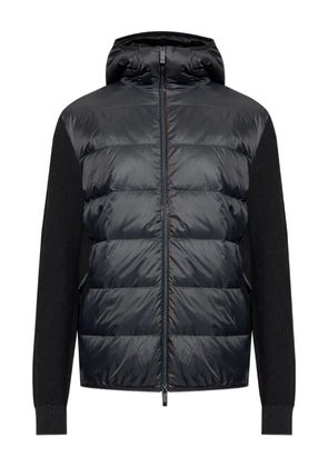 Moncler panelled hooded jacket - Black