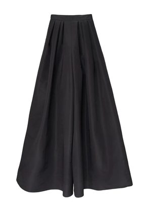 Carolina Herrera pleated silk palazzo pants - Black
