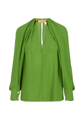Elisabetta Franchi cape-sleeves blouse - Green