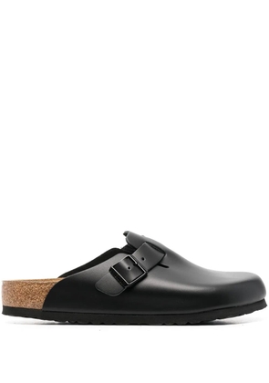 Birkenstock Boston buckle-embellished slippers - Black