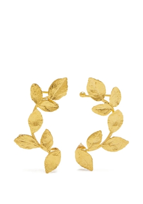 Lynyer Climbing Leaf earrings - Gold