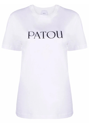 Patou logo-print organic-cotton T-shirt - White