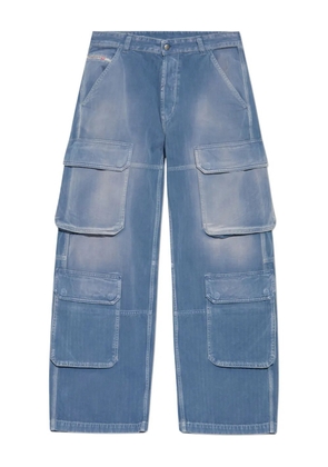 Diesel D-TOUCH cargo wide-leg jeans - Blue