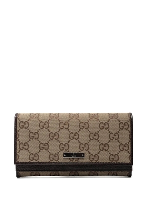 Gucci Pre-Owned 2000-2015 canvas wallet - Brown