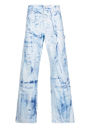 Heron Preston distressed-effect denim jeans - Blue