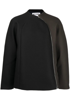 Sunnei zip-detail sweatshirt - Green