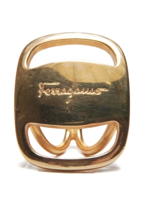 Ferragamo Pre-Owned 2000s logo scarf ring - Gold