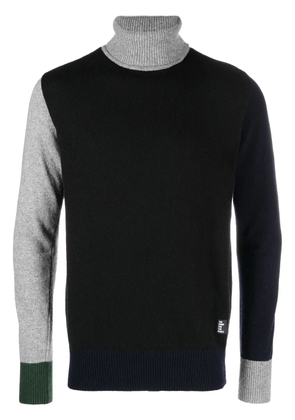 The Power For The People high-neck wool jumper - Black
