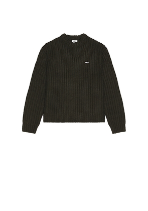 Obey Bold Chunky Sweater in Dark Green. Size M. Also in L.