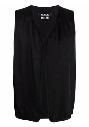 Black Comme Des Garçons logo-embroidered gilet