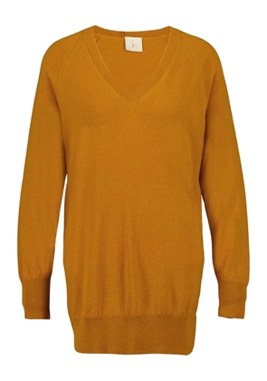 PAULA cashmere V-neck sweater - Yellow