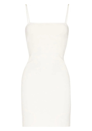 FENDI spaghetti-strap square-neck dress - Neutrals