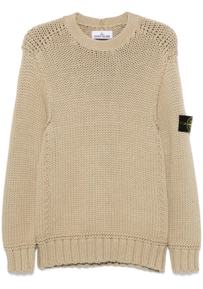 Stone Island chain-stitch sweater - Brown