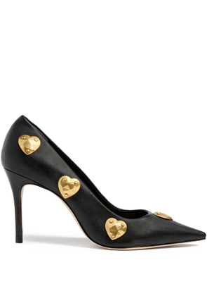 Cinq A Sept Luna hearts pumps - Black