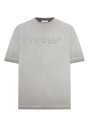 Off-White logo-print dégradé T-shirt - Grey