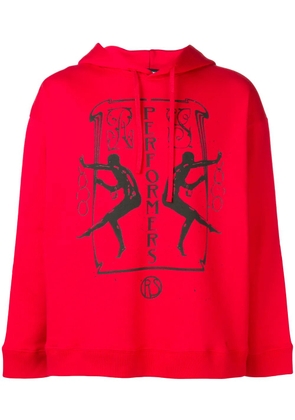 Raf Simons printed sweatshirt - Red