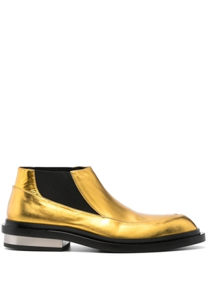 Jil Sander lamé loafers - Yellow