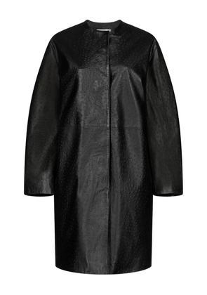 LouLou de Saison Yari single-breasted collarless coat - Black