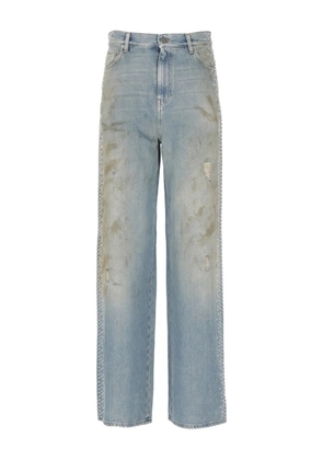 Golden Goose side-stud embellished jeans - Blue
