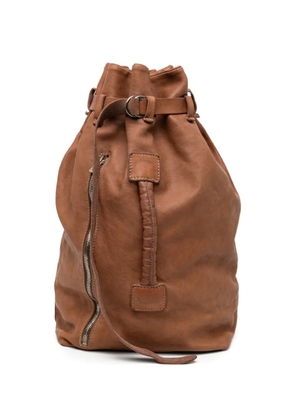 Guidi leather backpack - Brown