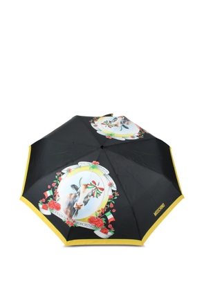 Moschino cow-print umbrella - Black