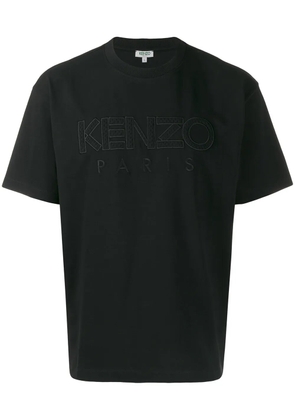 Kenzo logo embroidery T-shirt - Black