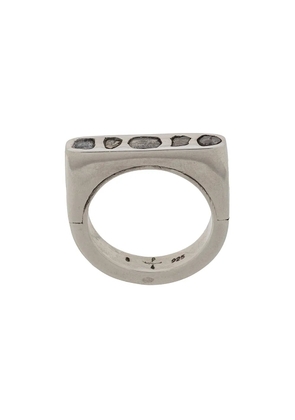Parts of Four Sistema diamond pavé ring - Silver