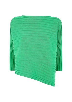 Issey Miyake ribbed top - Green