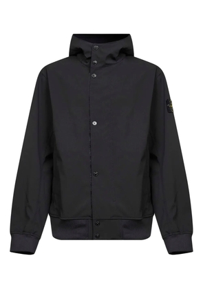 Stone Island hooded zip-up jacket - Black