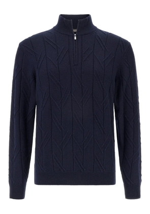 Boggi Milano half-zip sweater - Blue