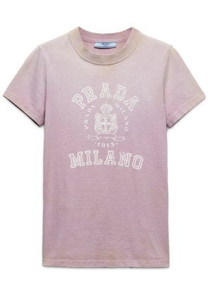 Prada logo-print T-shirt - Purple