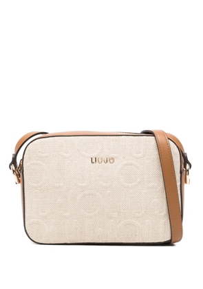 LIU JO medium Manhattan logo-embossed cross-body bag - Neutrals