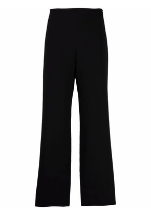 Emporio Armani high-waisted wide-leg trousers - Black
