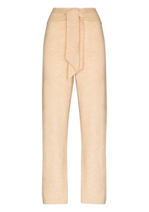 Nanushka tied waist knit trousers - Neutrals