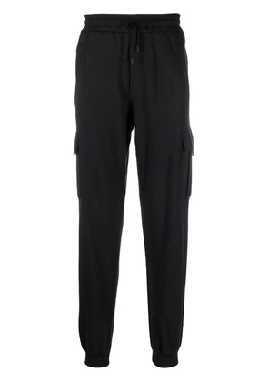 Kiton logo-patch cargo track pants - Black